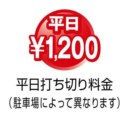 平日打ち切り1200円