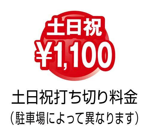 土日祝打ち切り1100円